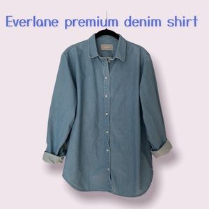 Everlane preminum women’s denim shirt size 14